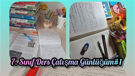 7 Sınıf Ders Çalışma Günlüğüm 1 keşfet dersvlog dersçalışmagünlüğü