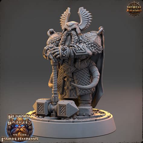 Dwarf Paladin Miniature Daybreak Miniatures Dwarven Heavy Infantry ...