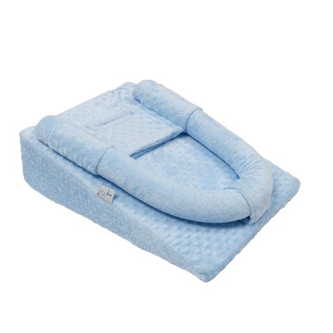 Reflujo Con Cilindro Para Bebé Azul 54 X 41 X 16 Memory Foam Coppel