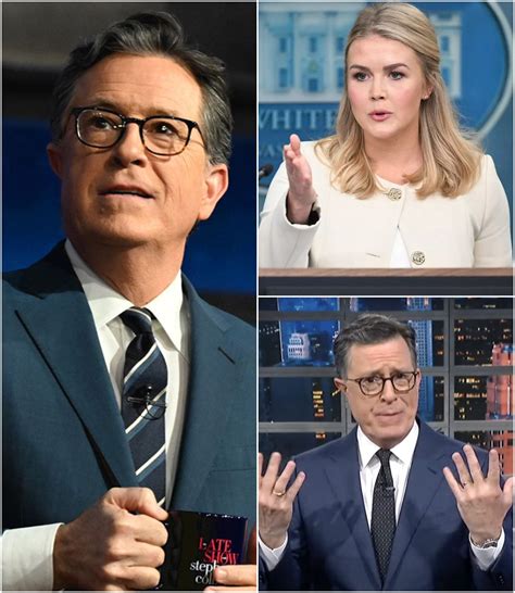 American - Karoline Leavitt's Explosive Exit from Stephen Colbert's