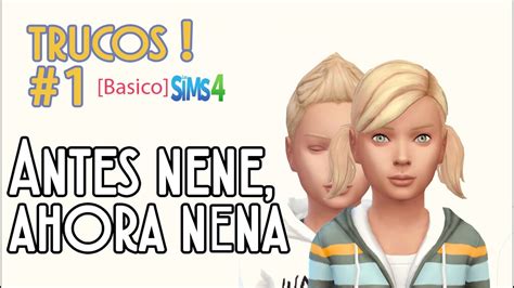 LOS SIMS 4 TRUCOS Como Modificar El Genero A Tu SIM YouTube