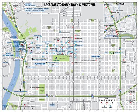 Detailed map of Downtown Sacramento - Ontheworldmap.com