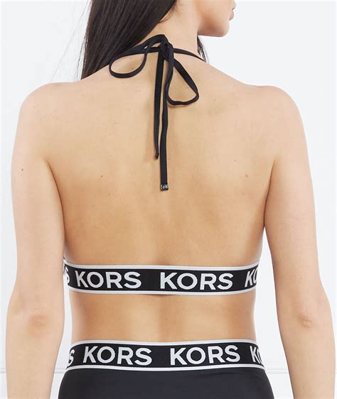 Bikini Top Michael Kors Black Gomez Pl En