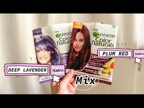 Garnier Hair Color Plum Red Mix Deep Lavender YouTube