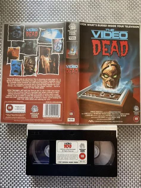 VHS VIDEO RARE BIG BOX EX RENTAL THE VIDEO DEAD Horror Zombie MEDUSA