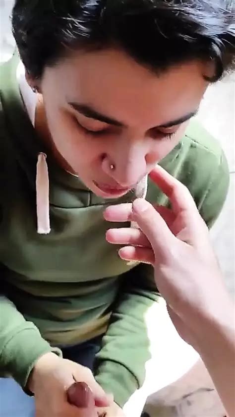 Quickie Handjob Cum In Mouth Swallow Short Hair Porn By FapHouse XHamster