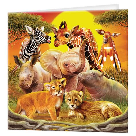 3d Livelife Greeting Card Kissing Cousins From Deluxebase Colourful