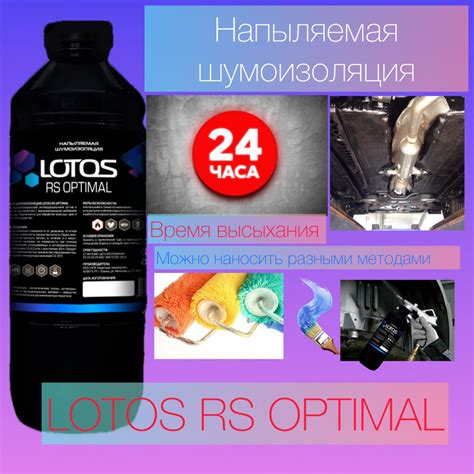 Напыляемая шумоизоляция LOTOS RS OPTIMAL, 1000 мл. - купить по выгодной ...