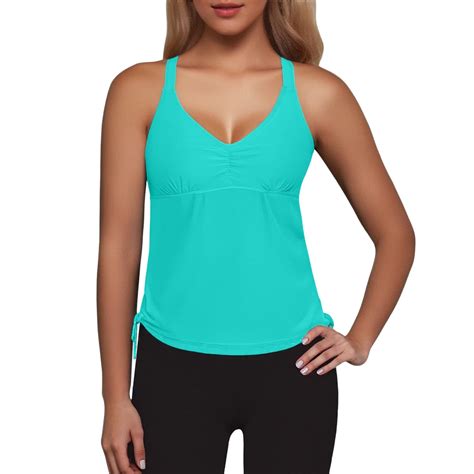 MNCEKFOD Womens Bikini Tops Sexy Push Up Split Bikini Swimsuit High Waisted Cute V Neck Swimsuit