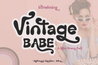Vintage Babe Font By Mastilodesigns Creative Fabrica