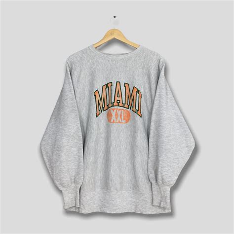 Champion Vintage 1980 Champion Miami State Gray Sweatshirt Large | Grailed