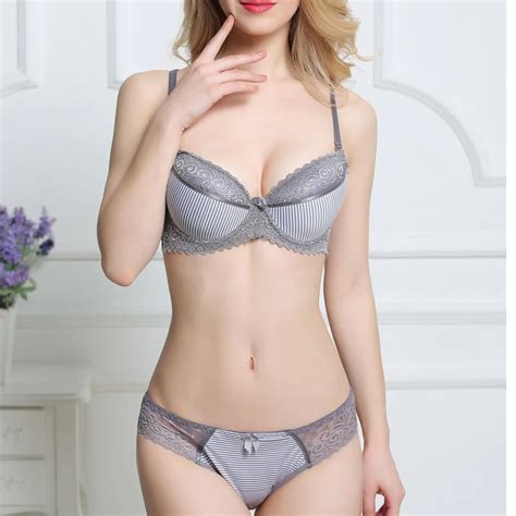 2018 New Bra Sexy Striped Lingerie Sets Foreign Trade Bras Europe And