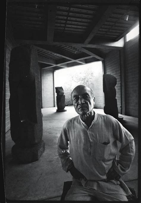 The Isamu Noguchi Archive Print Portrait Of Isamu Noguchi In The Isamu Noguchi Garden Museum