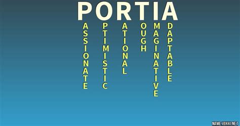 The Meaning Of Portia Name Meanings