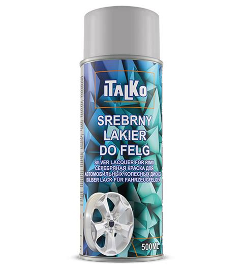 ITALKO LAKIER DO FELG SREBRNY SPRAY ITALKO Materiały lakiernicze