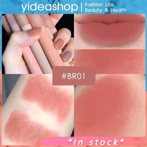 CODChestnut Velvet Matte Liquid Lipstick Waterproof Lip Gloss Long Lasting Nude Lipstick Women