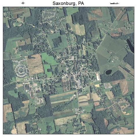 Aerial Photography Map Of Saxonburg Pa Pennsylvania