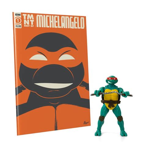 Teenage Mutant Ninja Turtles Bst Axn Best Of Michelangelo And Comic Set