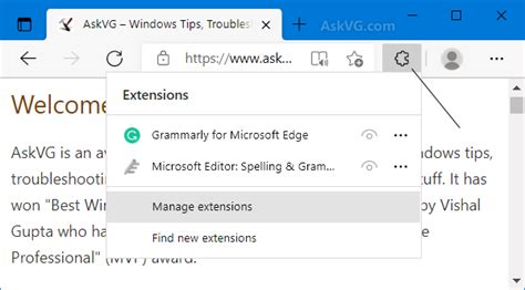 Microsoft Edge Edit Toolbar