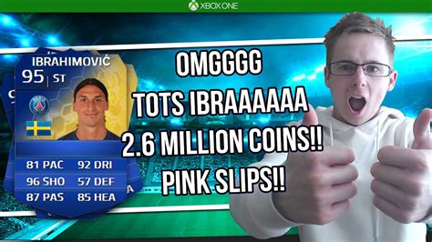 OMG INSANE TOTS IBRAHIMOVIC 95 RATED PINK SLIPS 2 6 MILLION COINS