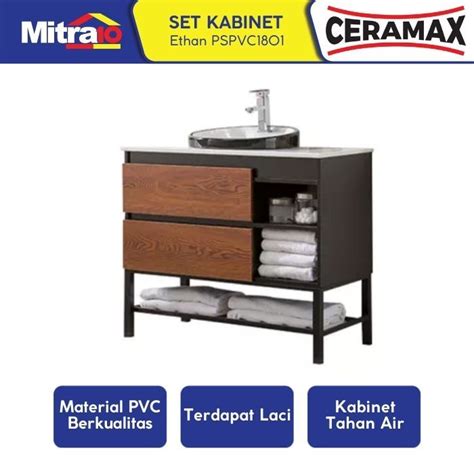 Jual Ceramax Kabinet Dengan Wastafel Kamar Mandi Ethan Series PSPVC1801