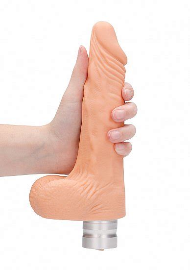 Фаллоимитатор с вибрацией Vibrating Dildo With Balls 20 см купить в