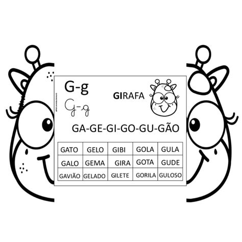 Material Escolar Com A Letra G
