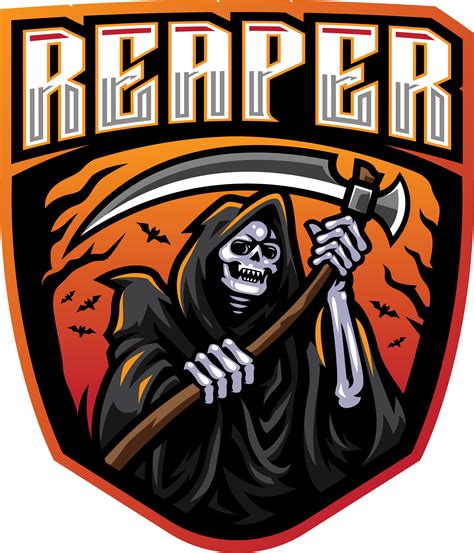 Skull Reaper Logo Mascot Design By Visink Thehungryjpeg