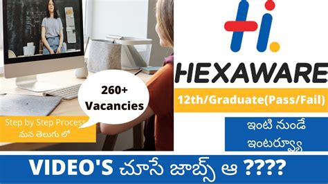 Hexaware Recruitment Hexaware Technologies Jobs In Telugu Latest Job