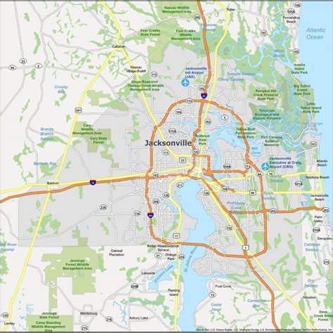 Jacksonville Zip Code Map Gis Geography