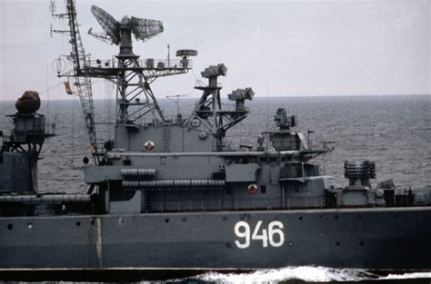 A Starboard Beam Amidships View Of A Soviet Krivak Ii Class Frigate 946