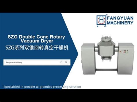 Szg Double Cone Rotary Vacuum Dryer Youtube