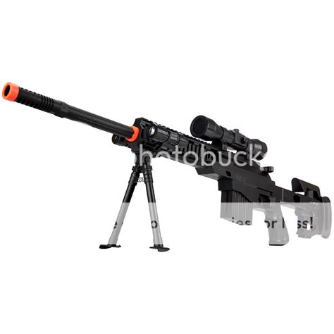 350 FPS SPRING AIRSOFT SNIPER RIFLE GUN w/ 6mm BB BBs Scope Laser Light ...