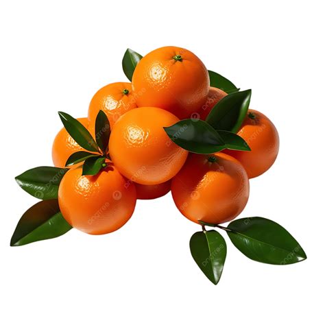 cluster  bright orange oranges  green leaves arranged neatly