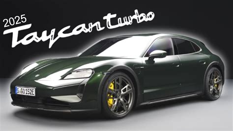 2025 Porsche Taycan Turbo Cross Turismo In Oak Green Color YouTube