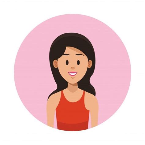 Dibujos Animados De Perfil De Mujer Vect Premium Vector Freepik