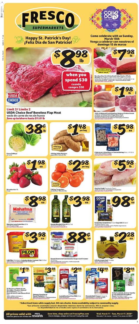 Fresco y Más Weekly Ad from 03/11/2026 >> Flyer