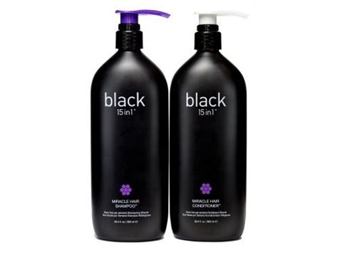 Black 15 In 1 Miracle Hair Treatment Shampoo And