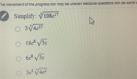 Solved The Movement Of The Progress Bar May Be Uneven Because