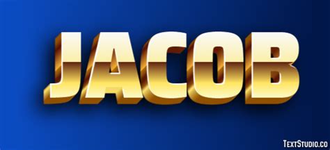 Jacob Logos Prénom Textstudio