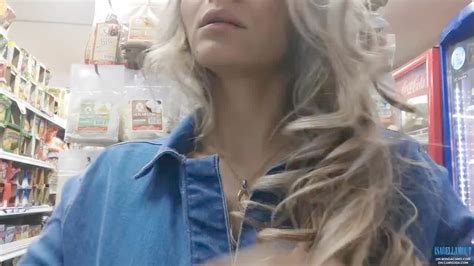 Ambling Naked In The Supermarket Risky Presenting In Public Hotntubes