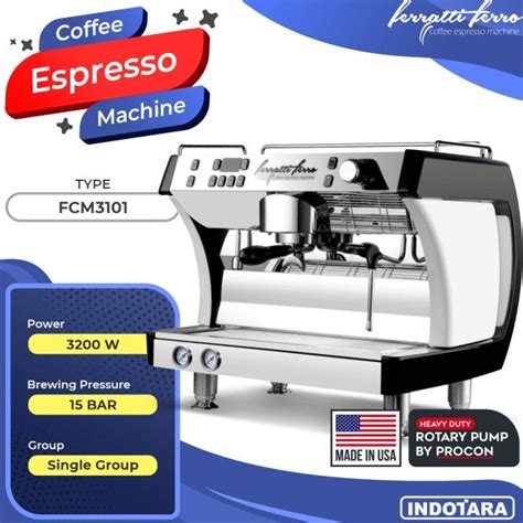 Jual Mesin Kopi Ferratti Ferro Espresso Machine Coffee Maker FCM3101