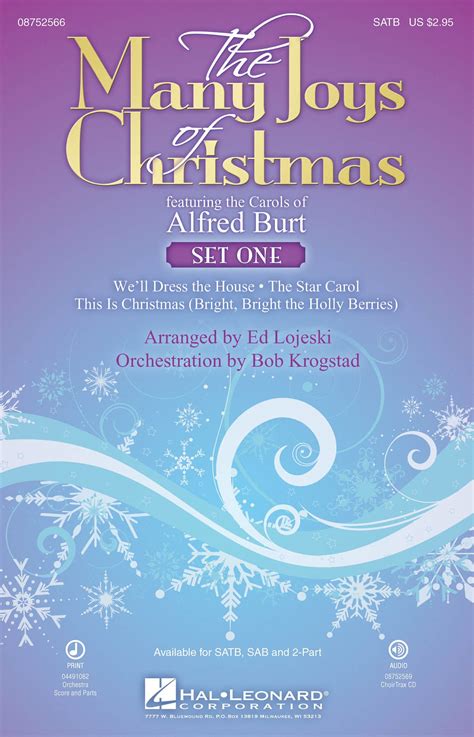 The Many Joys Of Christmas, Set I » Sheet Music for Mixed Choir