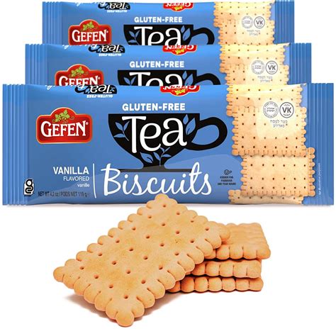 Amazon.com: Gefen Gluten Free Vanilla Tea Biscuits 4.2oz (3 Pack