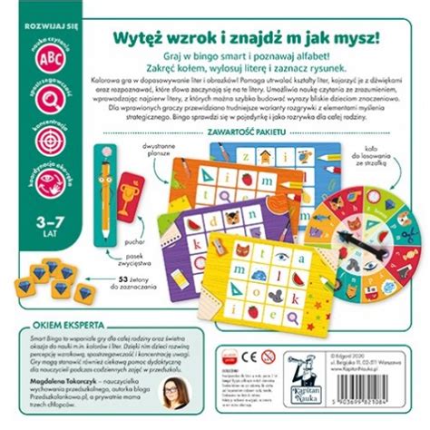 Gra Edukacyjna Alfabet Smart Bingo Dla Dzieci Lat Bingo Nauka