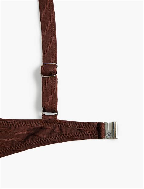 Kahve Kad N Balenli Bikini St Dokulu Ask L Sak Bm Koton