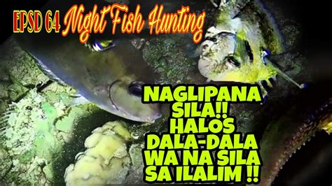 EPSD 64 Night Spearfishing Phillippines Pamamana Sa Gabi Dala Dalawa