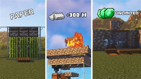 4 Must Have Starter Farms You Need In Minecraft 121 Youtube