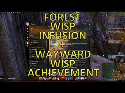 Gw2 The Wayward Wisp Achievement Forest Wisp Infusion Youtube
