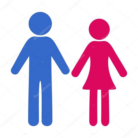 Iconos De Hombre Y Mujer Vector De Stock Blumer 1979 45047583